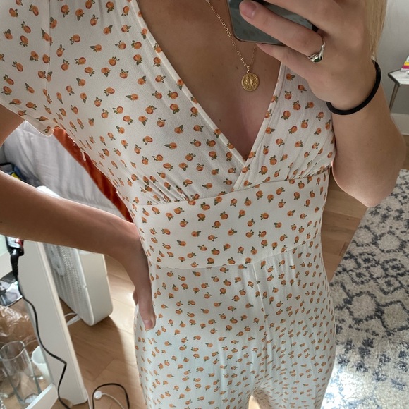 FREE PEOPLE Peach Jump Suit, size 2 - Picture 5 of 8